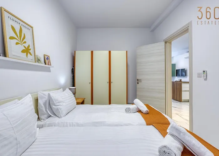 Lovely 2br In St Pauls Bay Near Promenade By 360 Estates דירה *